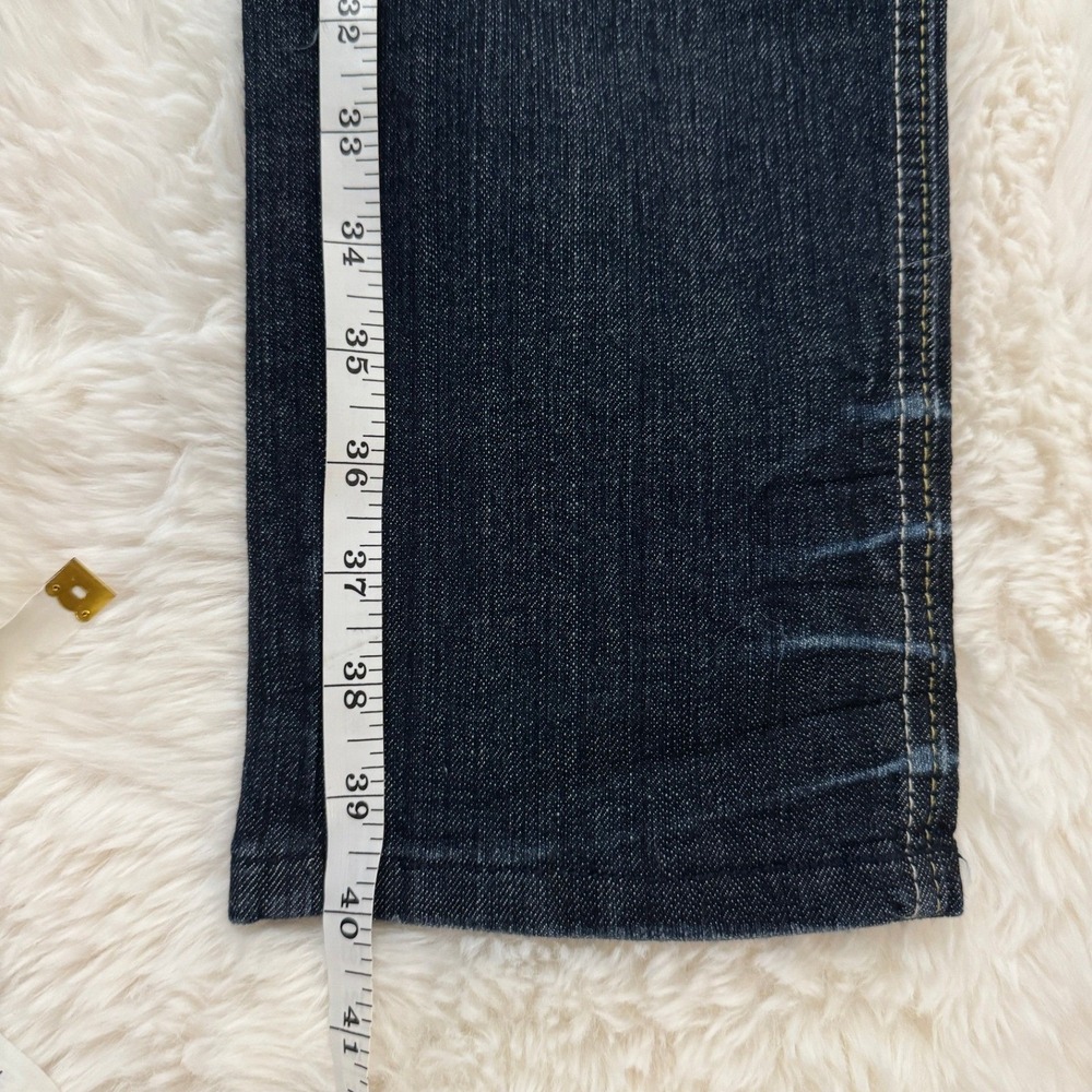 Red Rivet Y2K Low Rise Bootcut Jeans Dark Wash Slim Fit Denim W30 - Picture 8 of 8